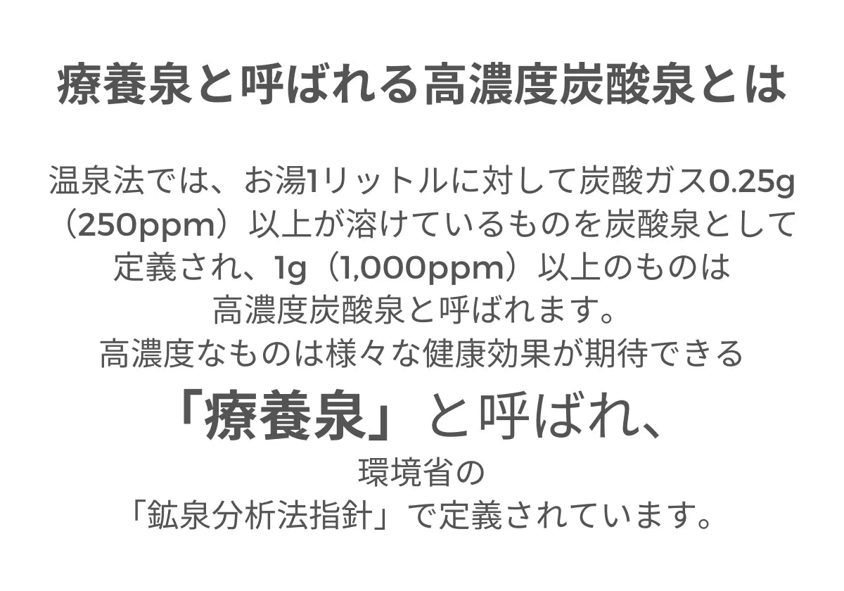 業界トップレベルの高濃度、高持続で細胞レベルの改善力が期待できる高濃度炭酸泉メーカーEVOKESODAは高度な溶解技術により、炭酸ガスが溶け込める極限域の(2190ppm)を記録しました。